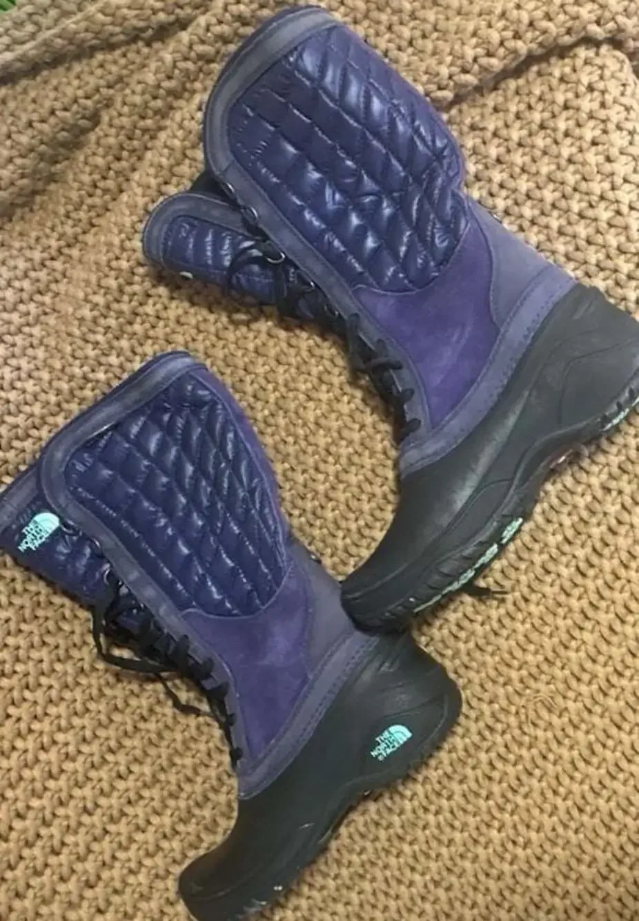 The North Face Women's ThermoBall Tall Winter Boots Purple